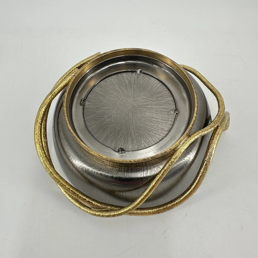 Michael Aram Serpent Metal Trinket Tray Gold Snake Stainless Steel Catchall Bowl